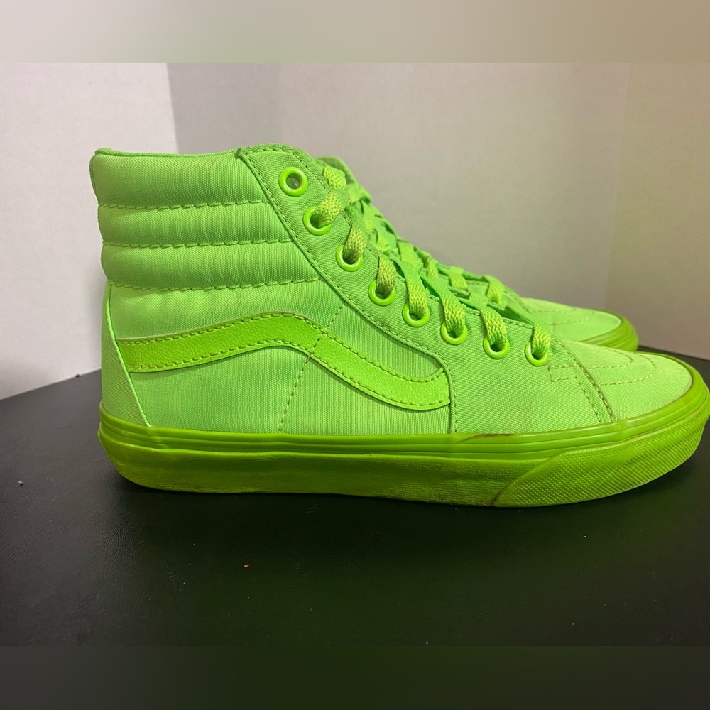 Vans SK8 Hi Top Women's Size 6.5 Men's 5 Shoes 721454 Neon Green Sneakers